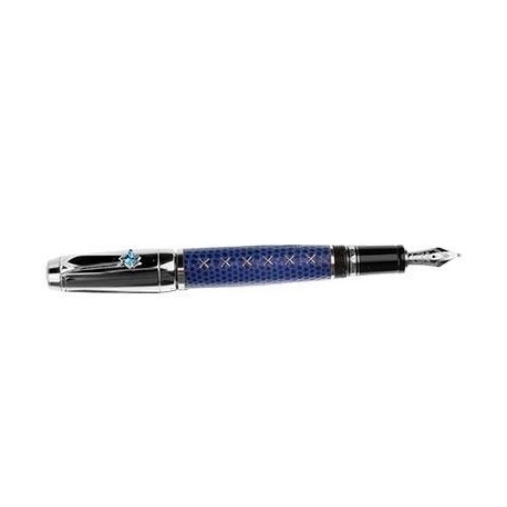 Montblanc Penna Stilografica Boheme Jewels Con Topazio Azzurro 9931
