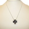 Recarlo Girocollo in oro gr 4,80 con diamanti black e white