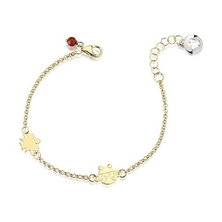 Roberto Giannotti Babies Bracciale Bambino Con Angelo E Coccinella In Oro Nkt245