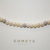 Girocollo di Perle Donna Comete Gioielli Fili Fantasia in Oro Bianco con Perla coltivata