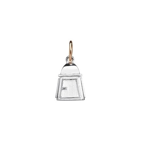 Queriot Civita Ciondolo Lanterna Dell'amicizia In Argento 925 E Oro Rosa 9k