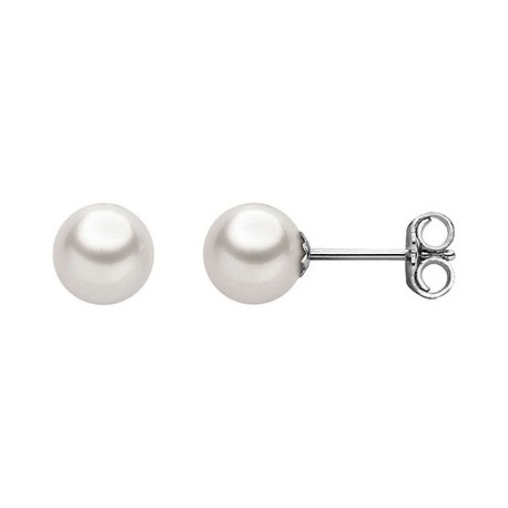 Orecchini Donna Comete Gioielli in Oro Bianco con Perla coltivata