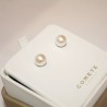 Orecchini Donna Comete Gioielli in Oro Bianco con Perla coltivata