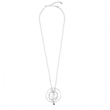 Collana Donna Unode50 Modello Luna Ilena Collezione De Perlas in Argenot Con Perla Centrale