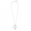 Collana donna uno de 50 De Perlas bagnata in argento con perla bianca 38cm realizzato a mano COL0745MTLBPLOU