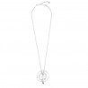 Collana donna uno de 50 De Perlas bagnata in argento con perla bianca 38cm realizzato a mano COL0745MTLBPLOU