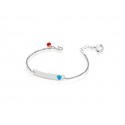 Bracciale bimbo bambino Roberto Giannotti  taghetta con angelo  in Oro Bianco  NKT273B