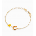 Bracciale Ferro di Cavallo e Stella Le Bebè Fortuna in  Oro giallo