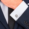 Gemelli Uomo Montblanc Urban Spirit con chiusura a clip in Acciaio colore Silver 114770
