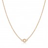 Collana donna Rosato componibile con charm in Argento placcatura in Oro Rosa 43-49cm - RCL05