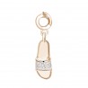Charm donna Rosato Ciabatta in Argento placcatura in Oro Rosa con Zirconi collezione Storie simbolo Tranquillita' - RZ038