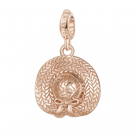 Charm donna Rosato Cappello in Argento placcatura in Oro Rosa collezione Storie simbolo Felicita' - RZ046