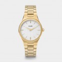 Orologio Donna Cluse Vigoureux H Quarzo 33mm cassa Oro quadrante Bianco cinturino in Acciaio