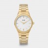 Orologio Donna Cluse Vigoureux H Quarzo 33mm cassa Oro quadrante Bianco cinturino in Acciaio