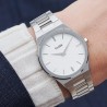 Orologio Donna Cluse Vigoureux H Quarzo 33mm cassa Silver quadrante Bianco cinturino in Acciaio
