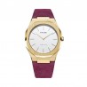 Orologio Donna D1 Milano Vigna FW19 Fall Winter Ultra Thin Al Quarzo 38mm cassa Oro Rosa cinturino in Pelle Suede