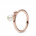 Anello con perla coltivata d’acqua dolce pendente  Pandora
