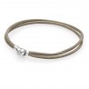 Bracciale in Tessuto Tortora