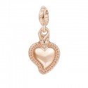 Cuore Sacro Charm Rosato in argento 925‰, galvanica oro rosa
