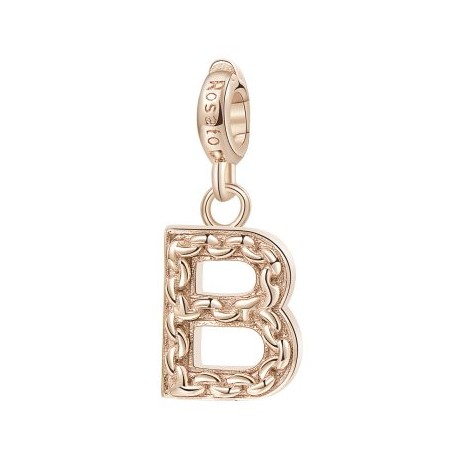 Lettera B Charm Rosato in argento 925‰, galvanica oro rosa
