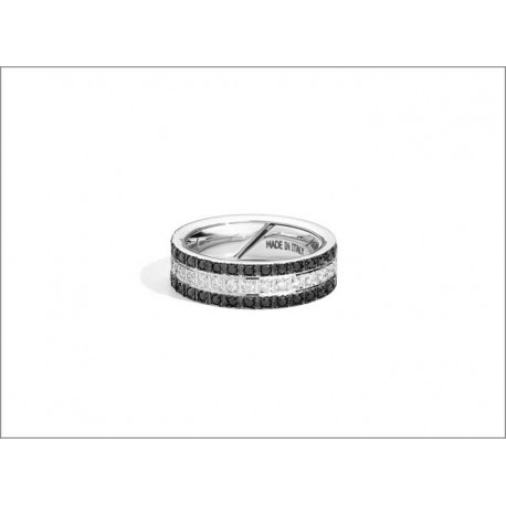 Anello Recarlo a Tre File con Molla Interna Collezione Face Cube DB 0,20 DK 0,41