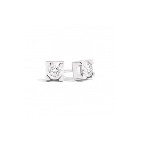 Orecchini recarlo Punto Luce Griffe Quadrato Collezione Maria Teresa 0,11 Ct