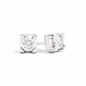 Orecchini recarlo Punto Luce Griffe Quadrato Collezione Maria Teresa 0,11 Ct