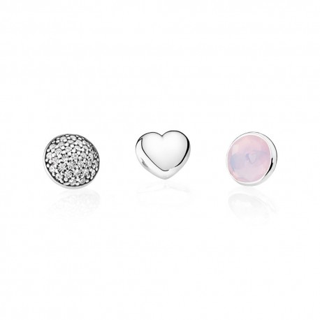 Charm Pandora Pietra Natale Ottobre Componibile Petite Memories, in Argento, Zirconi e Pietra Colorata