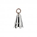 Campanella Festone Queriot in Argento lucido e Oro Rosa 9 Kt