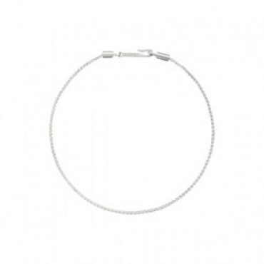 Bracciale Queriot Modello Giulia Fine in Argento con Chiusura ad amo Misura 17,5