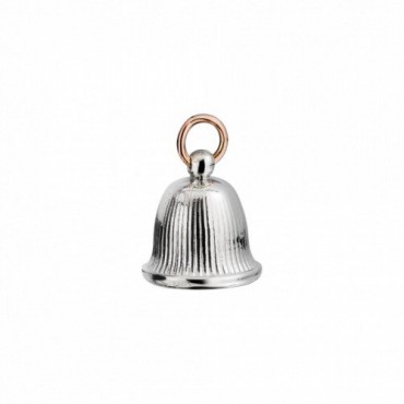 Fortunella Qeriot Righe Verticali in Argento lucido e Oro Rosa 9 Kt