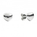 Orecchini Cuore Queriot in Argento Lucido