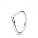 Anello Pandora a V Semplice in Argento