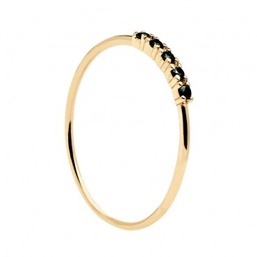Anello PdPaola Oro Black Misty Daze Collection in Argento 92 - AN01-118-12