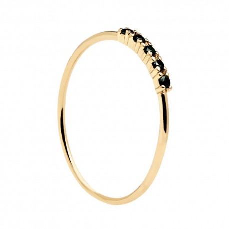 Anello PdPaola Oro Misty Daze Collection in Argento 925 Placcato Oro e Zirconi