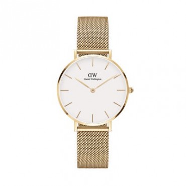 Orologio Donna Daniel Wellinghton Petite Evergold Al quarzo 32mm cassa in Acciaio quadrante Bianco cinturino in Acciaio
