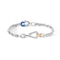 Bracciale Uomo Comete Collezione Deep Sea in AcciaioTrattamento PVD blu e rosè