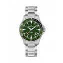 Orologio Uomo Hamilton Khaki Automatic Automatico 40mm cassa in Acciaio quadrante Verde cinturino in Acciaio H82375161