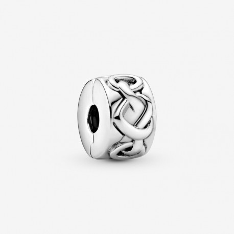 Clip Pandora Cuori Intrecciati