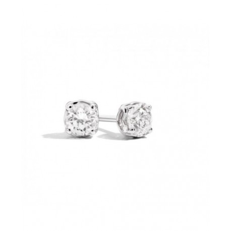 Orecchini Solitario Donna Recarlo Collezione Anniversary in oro bianco e diamante  Ct 0,23
