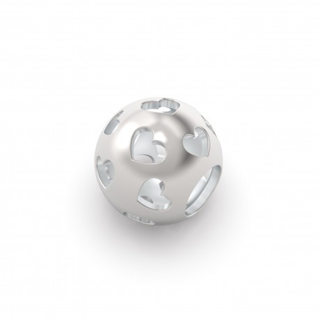 Componente  Bead Mondo di cuori Donna  Rerum in Argento Argento