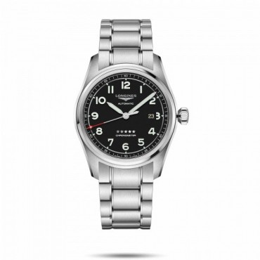 Orologio Uomo Longines Longines Spirit Automatico 40mm cassa Argento / Silver quadrante Nero cinturino in Acciaio
