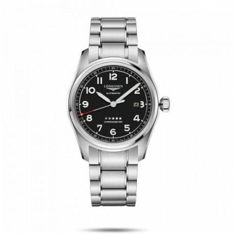 Orologio Uomo Longines Longines Spirit Automatico 40mm cassa Argento / Silver quadrante Nero cinturino in Acciaio