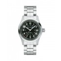 Orologio Orologio Hamilton  Khaki Field Automatico cassa da 38mm Argento/Silver in Acciaio quadrante Nero cinturino in Acciaio