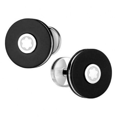 Gemelli Maschili Montblanc Pix in Acciaio Nero
