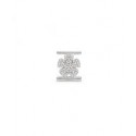 Charm  Eleonora Giordani Fiore in  Argento con Zirconi