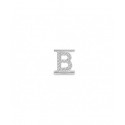 Lettera  Eleonora Giordani B in Argento con Zirconi