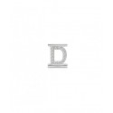 Lettera  Eleonora Giordani D in  Argento con Zirconi
