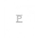 Lettera  Eleonora Giordani P in  Argento con Zirconi