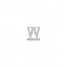 Lettera  Eleonora Giordani W in  Argento con Zirconi